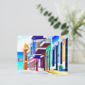 ¡Leve Puerto Rico! Briefkaart (Staand voorkant)