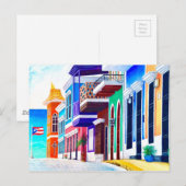 ¡Leve Puerto Rico! Briefkaart (Voorkant / Achterkant)