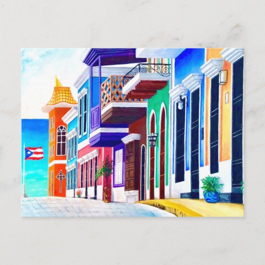¡Leve Puerto Rico! Briefkaart (Voorkant)