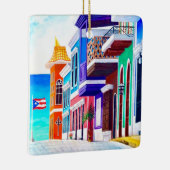 ¡Leve Puerto Rico! Keramisch Ornament (Rechts)