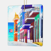 ¡Leve Puerto Rico! Keramisch Ornament (Links)