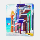 ¡Leve Puerto Rico! Keramisch Ornament (Links)