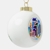 ¡Leve Puerto Rico! Keramische Bal Ornament (Links)