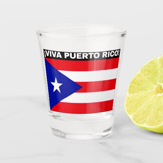 LEVE PUERTO RICO SHOT GLAS (Voorkant)