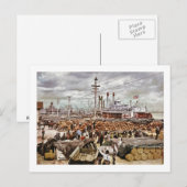 Levee in Canal Street New Orleans 1900 Briefkaart (Voorkant / Achterkant)