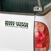 Levees geen oorlog maken bumpersticker (Op Truck)