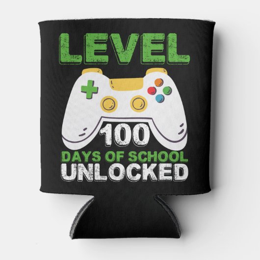 Level 100-dagen game-spel zonder vergrendeling op  blikjeskoeler (Voorkant)