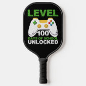 Level 100-dagen game-spel zonder vergrendeling op  pickleball paddle (Voorkant)