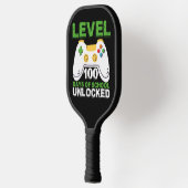 Level 100-dagen game-spel zonder vergrendeling op pickleball paddle (Links)