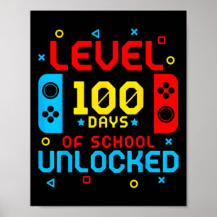 Level 100-dagen game-spel zonder vergrendeling op poster