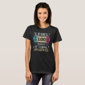 Level 100-dagen game-spel zonder vergrendeling op  t-shirt (Voorkant volledig)
