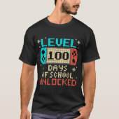 Level 100-dagen game-spel zonder vergrendeling op  t-shirt (Voorkant)