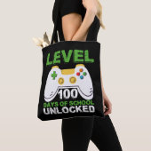 Level 100-dagen game-spel zonder vergrendeling op tote bag (Dichtbij)