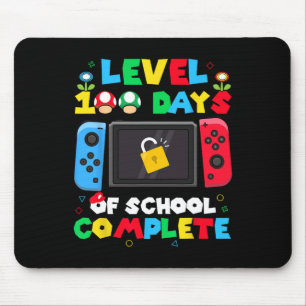 Level 100 Dagen School Compleet Gamer Videospel Muismat