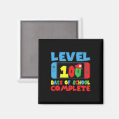 Level 100 Dagen School Compleet Videogames Jongens Magneet (Voorkant / Achterkant)