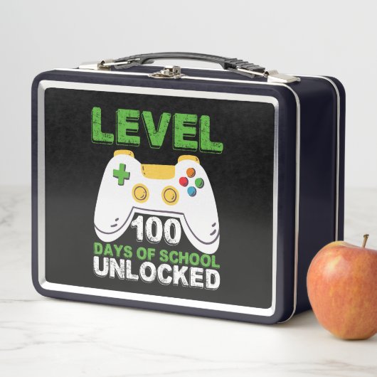 Level 100 Dagen School Ontgrendeld Gamer Videospel (In situ)