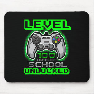 Level 100 dagen school ontgrendeld jongens meisjes muismat