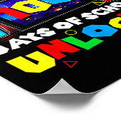 Level 100 dagen school ontgrendelde videogames jon poster (Hoek)