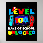 Level 100 dagen school ontgrendelde videogames jon poster (Voorkant)