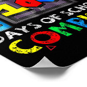 Level 100 dagen van school Complete Gamer Video Ga Poster (Hoek)