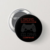 Level 100 dagen van school Complete Gamer Video Ga Ronde Button 5,7 Cm (Voorkant /achterkant)