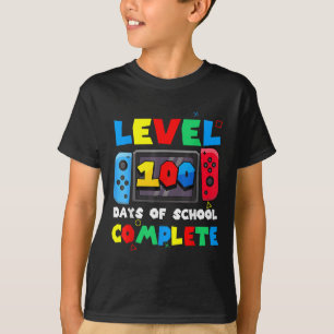 Level 100 dagen van school Complete Gamer Video Ga T-shirt
