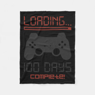 Level 100 Dagen Van School Complete Gamer Videospe Fleece Deken