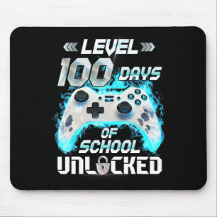 Level 100 Dagen Van School Ontgrendeld Video Gamer Muismat
