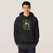 Level 100 Days Of 1st Grade Completed School Gamer Hoodie (Voorkant volledig)
