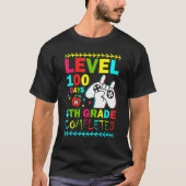 Level 100 Days Of 4th Grade Primary School Game Co T-shirt (Voorkant)