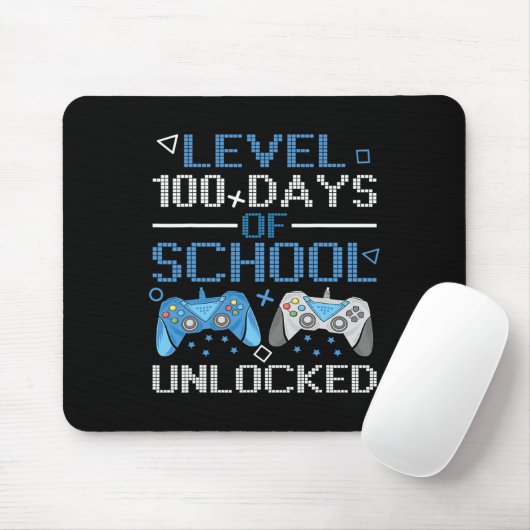 Level 100 Days of School Complete Game Controller Muismat (Met muis)