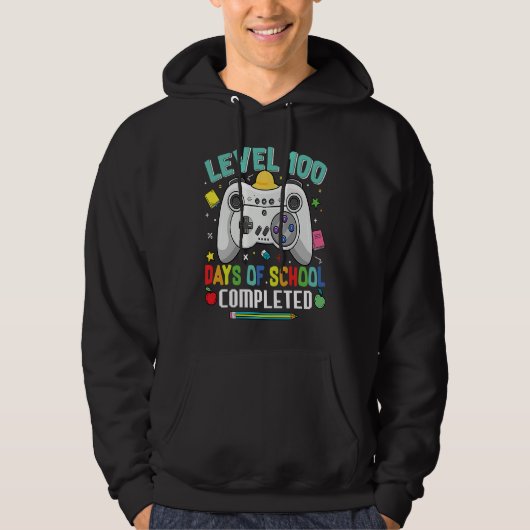 Level 100 Days Of School Complete Hoodie (Voorkant)