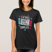 Level 100 Days Of School Complete Video Games Boys T-shirt (Voorkant)