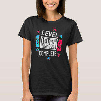 Level 100 Days Of School Complete Video Games Boys T-shirt