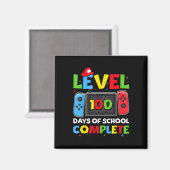 Level 100 Days of School Complete videogame 100e Magneet (Voorkant / Achterkant)