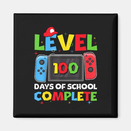Level 100 Days of School Complete videogame 100e Magneet (Voorkant)