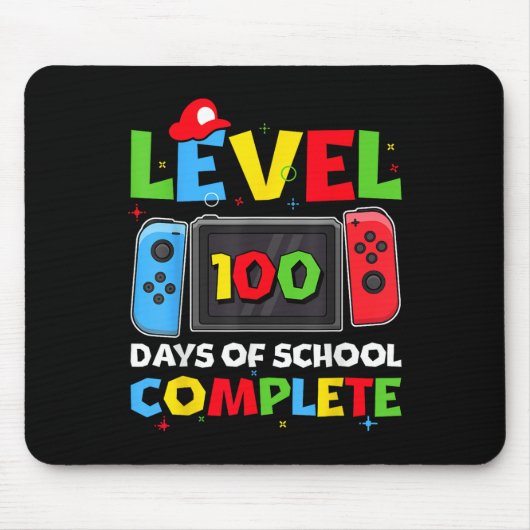 Level 100 Days of School Complete videogame 100e Muismat (Voorkant)