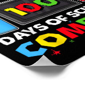 Level 100 Days of School Complete videogame 100e Poster (Hoek)