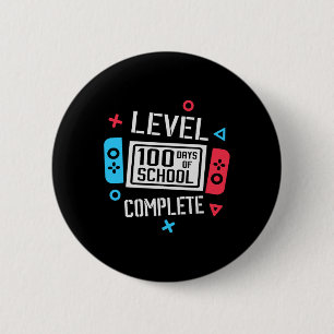 Level 100 Days of School Complete Video's Spel Sma Ronde Button 5,7 Cm