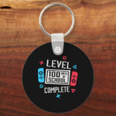Level 100 Days of School Complete Video's Spel Sma Sleutelhanger (Voorkant)