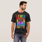 Level 100 Days of School Completed Rainbow Video G T-shirt (Voorkant volledig)