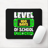 Level 100 Days of School ontgrendeld gaming jongen Muismat (Met muis)
