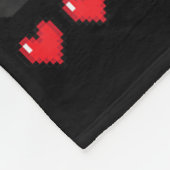Level 100 Days of School ontgrendeld gaming Pixel  Fleece Deken (Hoek)