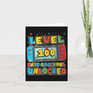 Level 100 Days of School ontgrendeld gaming Pixel  Kaart