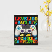 Level 100 Days Of School Unlocked Boys 100th Day O Kaart (Gele Bloem)