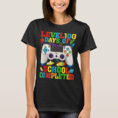 Level 100 Days Of School Unlocked Boys 100th Day O T-shirt (Voorkant)