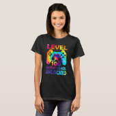 Level 100 Days Of School Unlocked Gamer Video Game T-shirt (Voorkant volledig)