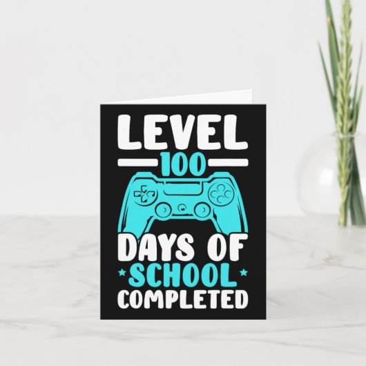 Level 100 Days of School voltooide videogame Kaart (Voorkant)