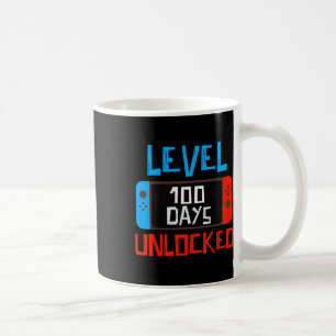 Level 100 Days School Unlocked Gamer Boys Funny 10 Koffiemok