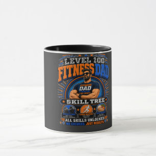 Level 100 Fitness Papa Shirt – Skill Tree Gym Papa Mok